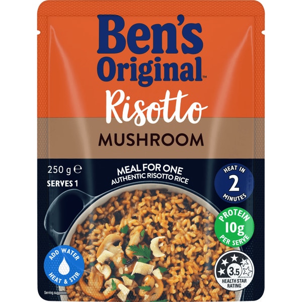 Ben's Original Mushroom Risotto Microwave Rice Pouch 250g