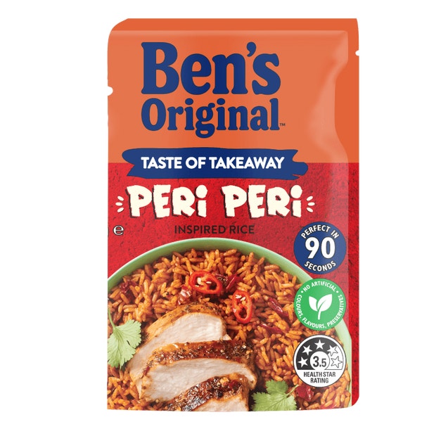 BEN'S ORIGINAL Peri Peri Microwave Rice Pouch 240g